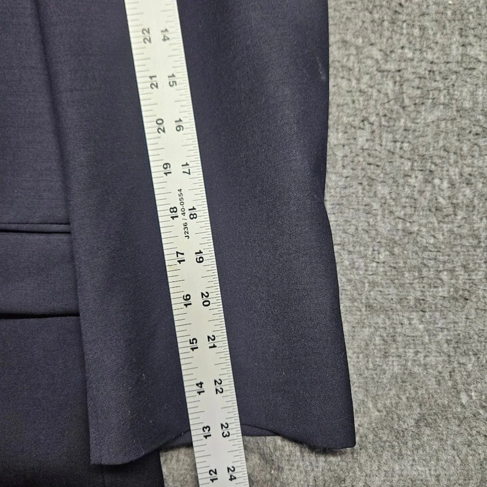 Lauren Ralph Lauren Suit Mens 44S Navy Blue 100% Wool 2-Piece Pleated Trousers